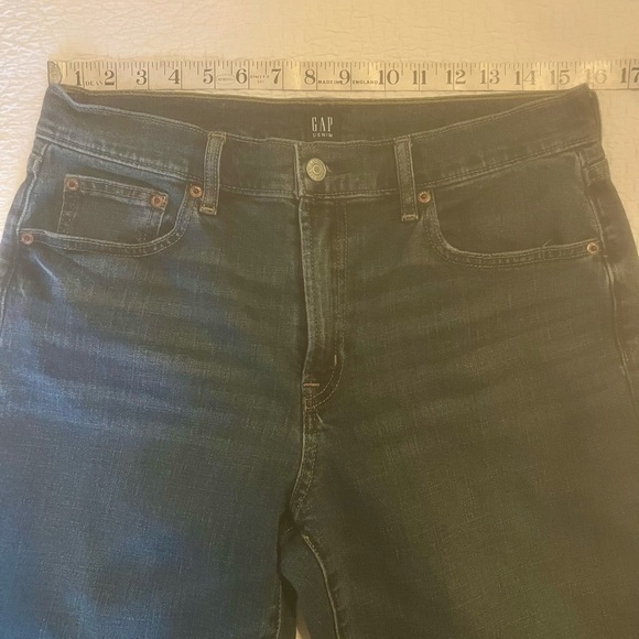 GAP Women's Medium Blue Straight Denim Jeans Mid Rise - Picture 7 of 10